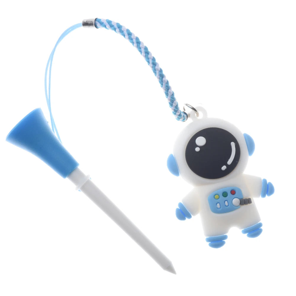 5pc Colourful Golf Tees with Safety Cord - Pinkyy