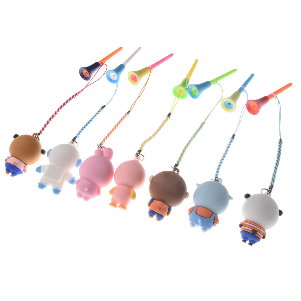 5pc Colourful Golf Tees with Safety Cord - Pinkyy