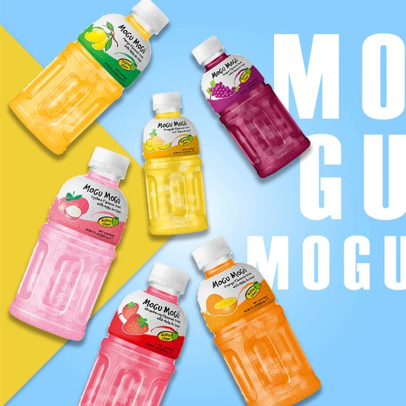 Mogu Mogu Nata De Coco Drink Grape Flavour 320ML - Pinkyy