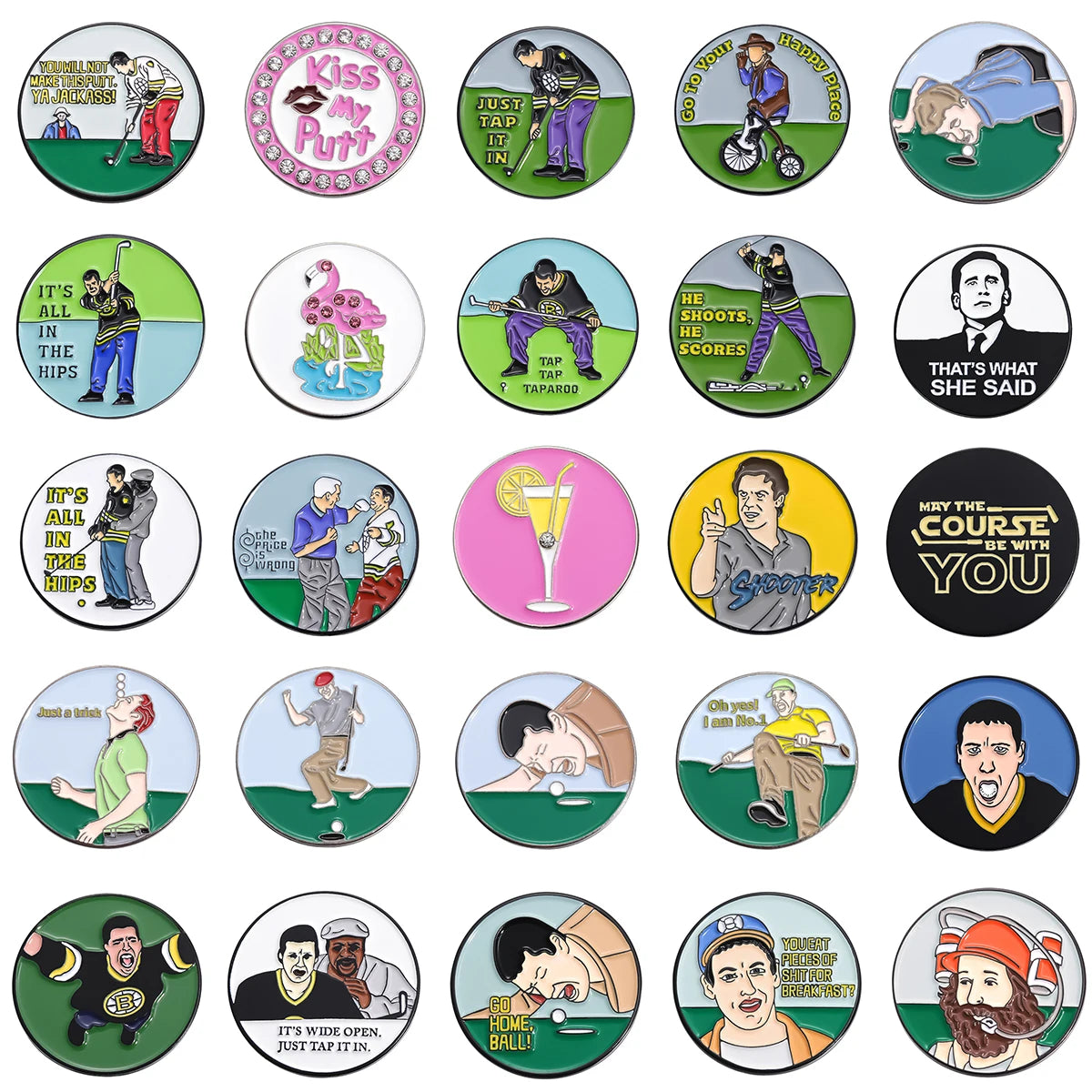 M0.9" Magnetic Golf Cap Clip Marker - Pinkyy