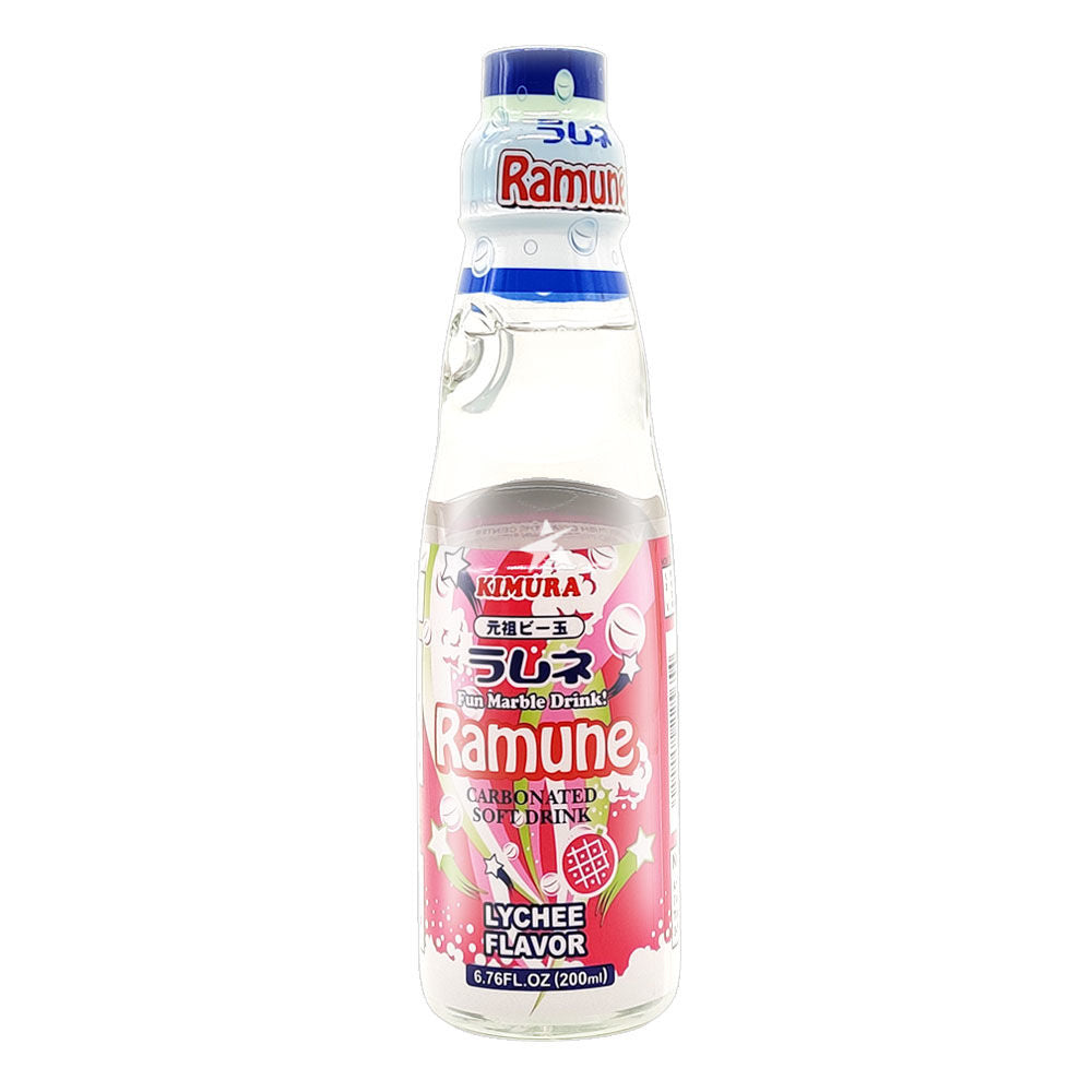 Kimura Ganso Ramune Lychee 200ml - Pinkyy