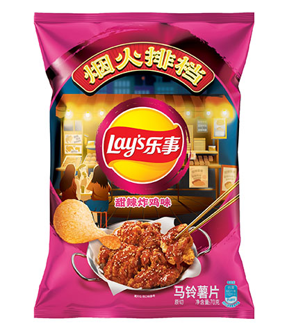 LAY Potato Chip- Sweet and Spicy Chicken 70g