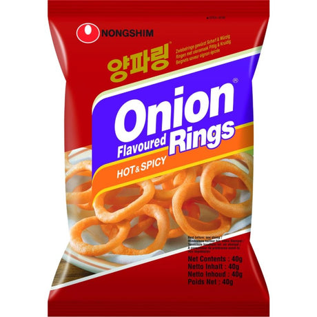 Nongshim Onion Rings Sanck(Hot) 40g - Pinkyy