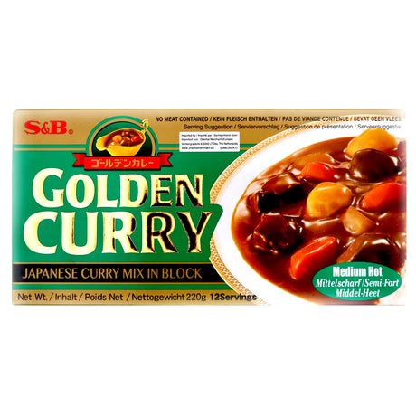 S&B Golden Curry Med-Hot 220g - Pinkyy