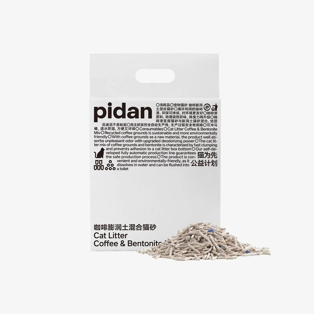 PIDAN Tofu Cat Litter with Recycled Coffee Grounds 2.4kg - Pinkyy